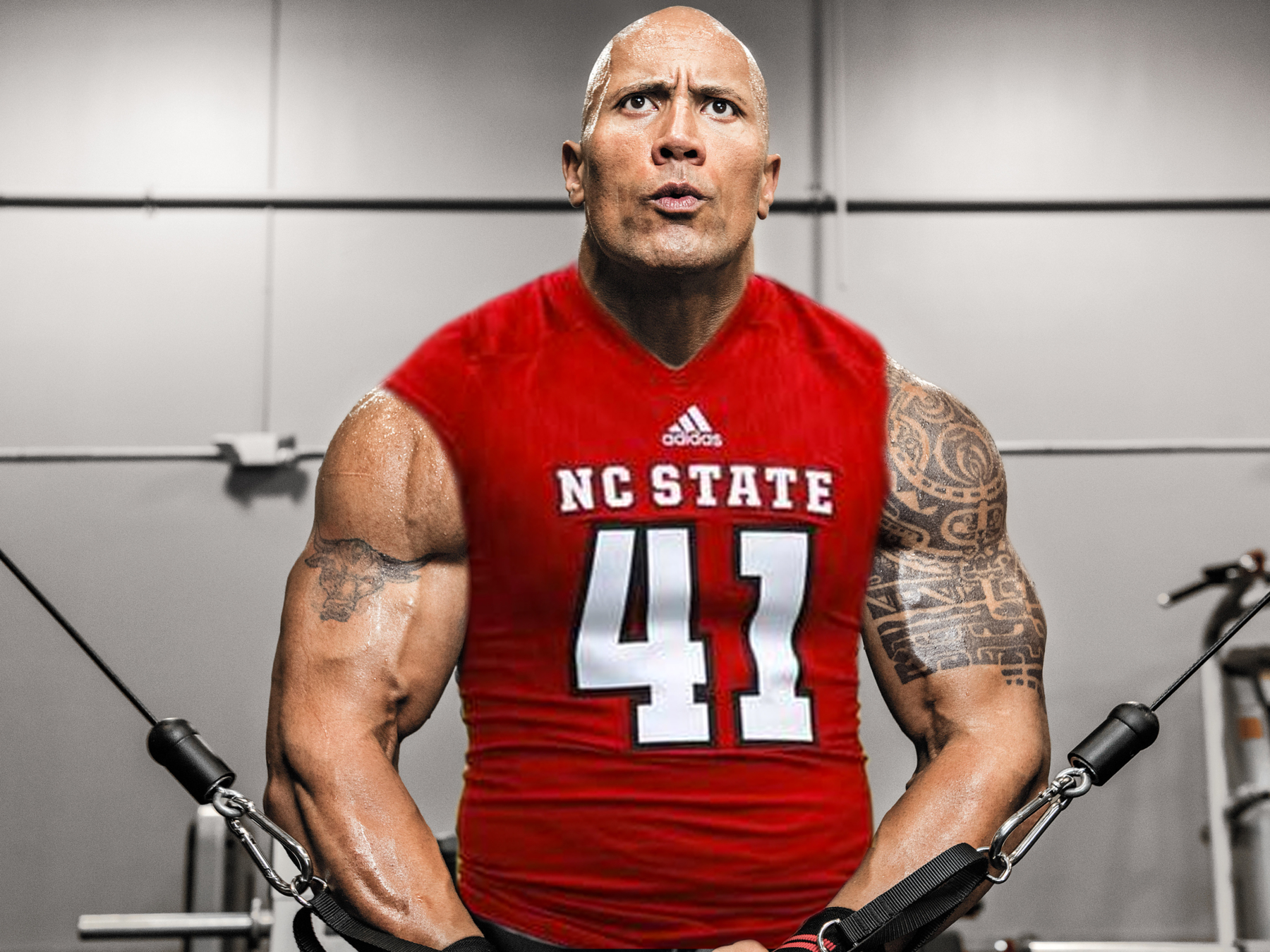 dwayne johnson football jersey